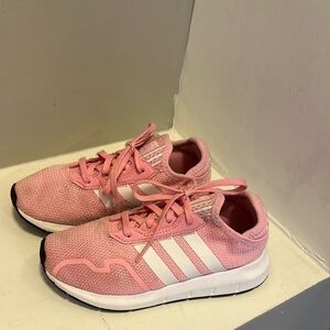 Adidas Pink and White Sneakers